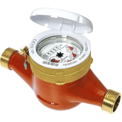 Compteur 1ère prise eau chaude à jets multiples - Écartement 190 mm - calibre 20 - Mâle 1" (26/34) - Sferaco