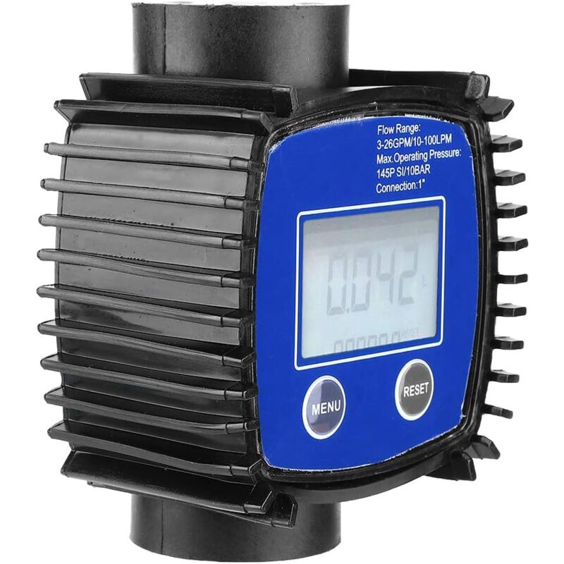 Compteur à affichage Numérique Compteur Numérique en Ligne Débitmètre à Eau de Haute Précision Filetage Interne de 1 Pouce