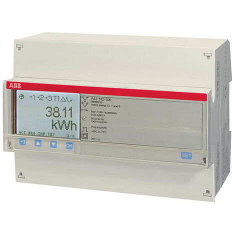Compteur A43 Triphase Modbus Mesure Directe 80A Platinum Mid 2CMA170531R1000 ABB 831325