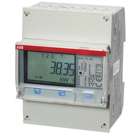 Compteur B24 Triphase Modbus Mesure InDirecte 6A Steel Mid 2CMA100178R1000 ABB 832421