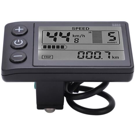 Compteur d\'affichage LCD - KEENSO - S866 - Écran rétroéclairé - Compatible 24V 36V 48V - Installation facile