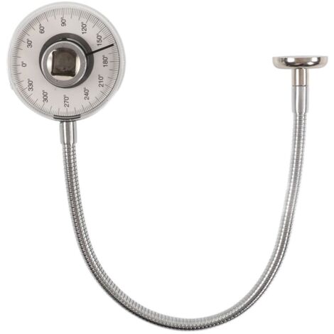 Compteur d\'Angle de Torsion Jauge d\'Angle de Clé Acier Inoxydable Outil de Mesure Professionnel pour Automobile