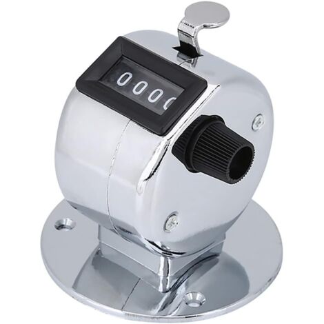 Compteur de comptage à la Main, Affichage à 4 Chiffres portatif du Compteur de comptage, Clicker de Compteur de Tours numérique pour l'événement de fréquentation de Baseball