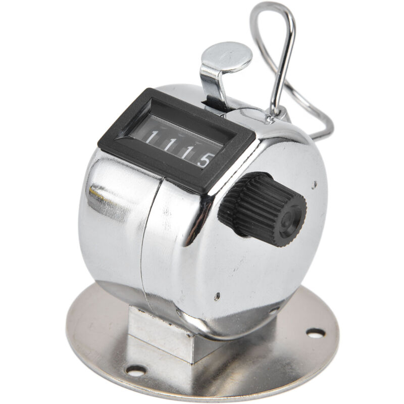 Compteur de comptage manuel à 4 chiffres, en acier inoxydable ABS, en verre, pour les écoles, les Casinos, 4 pièces