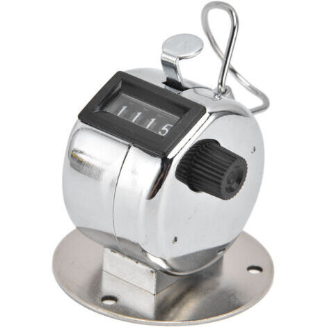Compteur de comptage manuel à 4 chiffres, en acier inoxydable ABS, en verre, pour les écoles, les Casinos, 4 pièces