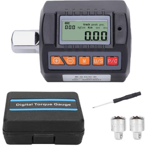 Compteur de Couple Numérique Portable SNC-135, 4-135N.M, Haute Précision, avec Clé Dynamométrique, Adaptateur 1/4 3/8, pour Contrôle Qualité Industriel
