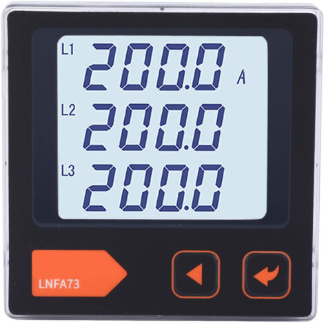 Compteur de courant triphasé numérique AC avec affichage LCD intelligent LNFA73