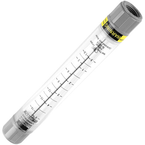 Compteur de débit à tube pour liquide, débitmètre 0.5‑5 GPM / 1.8‑18 LPM pour conduites