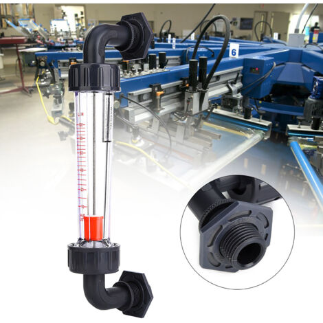 Compteur de débit d'eau à coude LZS-15W en plastique ABS, 10-100LPH, filetage mâle ZG1/2 - NPT1/2