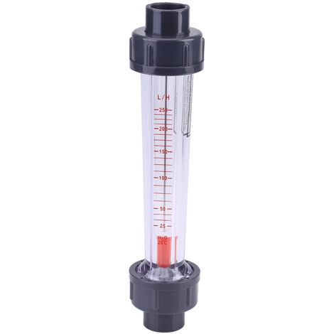 Compteur de débit d'eau instantané 25-250L/H avec tube en plastique
