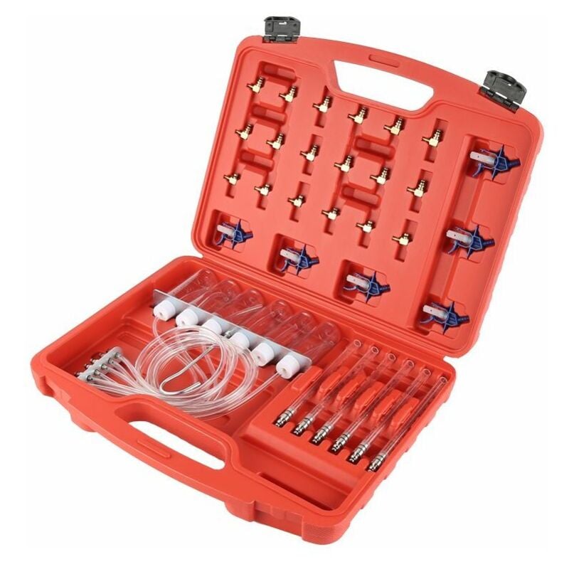 Gotrays - Compteur de Débit d'Injecteur Diesel Cylindre de Diagnostic Kit de Test de Conduite de Carburant pour Adaptateur de Rampe Commune avec