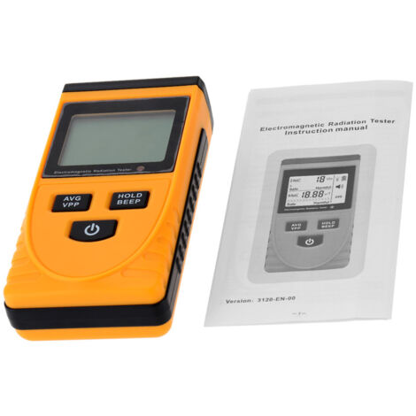 Compteur de dosimètres détecteurs de rayonnement électromagnétique à écran LCD numérique