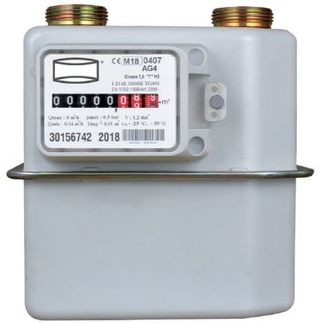 FERRARI SRL Compteur de gaz fiscal à membrane pour des mesures précises et sûres contre la fraude dans l'approvisionnement en gaz