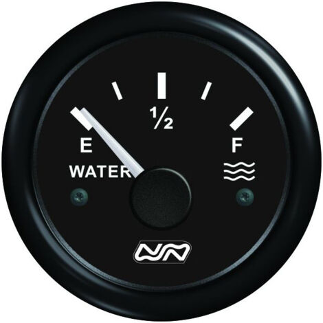 Compteur de jauge eau douce 12/24V - NUOVA RADE - noir - 33-240 ohm