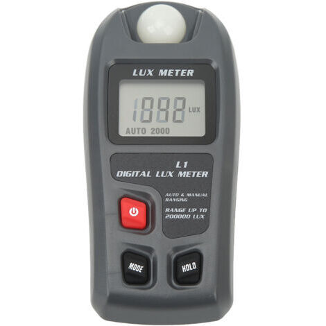 Compteur de lumière numérique, testeur d'éclairement, luxmètre, illuminomètre, arrêt automatique, écran LCD