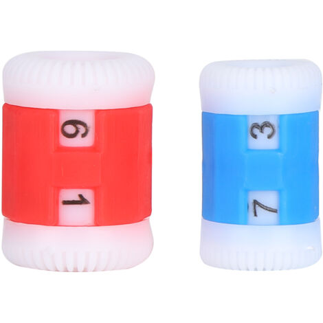 Compteur de mailles tricot crochet anneau marqueur rang outil couture accessoires plastique (1 grand 1 petit)