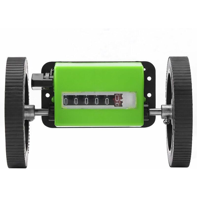 Shining House - Compteur de mètres - 1pc Longueur mécanique Compteur de compteurs Roue à rouleaux Vert