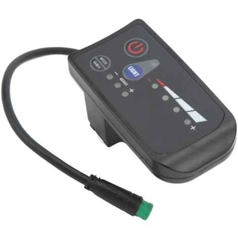Compteur de Puissance Étanche pour Vélo Électrique 36V, Affichage LED et Interface 5 Broches sur Boîtier ABS