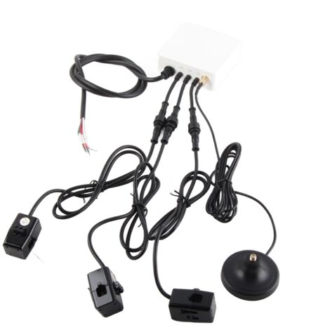 Compteur de puissance intelligent WiFi, moniteur d'énergie triphasé 100-240V avec 3 capteurs 80A pour la maison