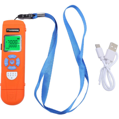 Compteur de puissance optique-70-+ 10dBm précis 850-1650nm, 10 longueurs d'onde, testeur d'atténuation de Fiber optique Rechargeable avec test RJ45