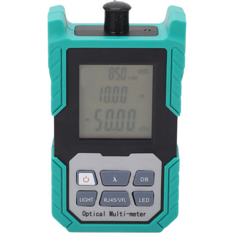 Compteur de puissance optique Mini testeur de décroissance de câble à fibres optiques FC SC ST Interface universelle-50  + 26dBm avec lampe de poche vert