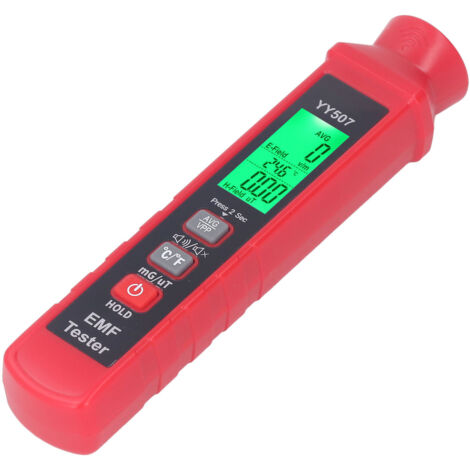 Compteur de rayonnement électromagnétique 3V EMF, écran LCD rétro-éclairé, alarme sonore et lumineuse, détecteur portatif pour la maison