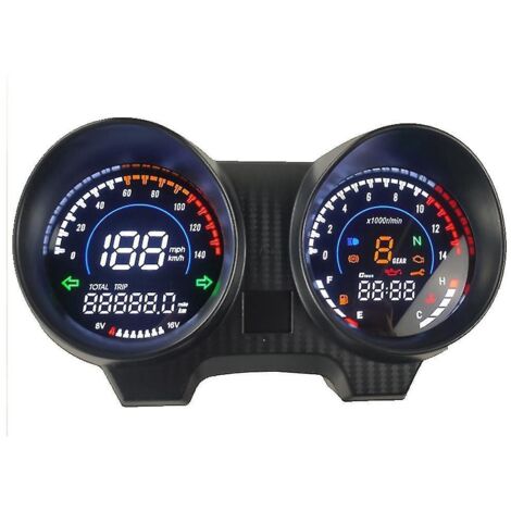 Compteur de régime et de vitesse numérique LED pour moto (modèles Brazil 150, CG150 et Fan150), sans Bluetooth.