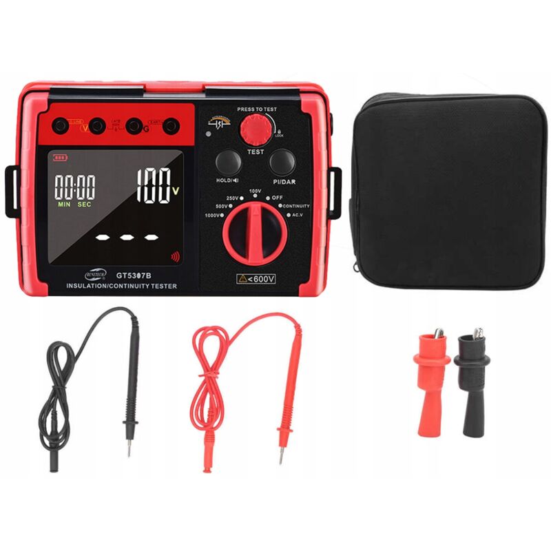 COMPTEUR DE RÉSISTANCE D'ISOLEMENT, testeur d'installation LCD