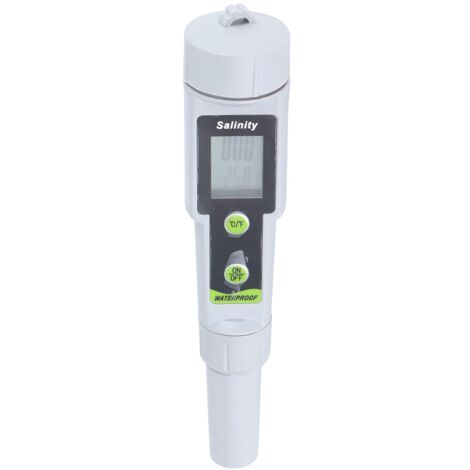 Compteur de salinité, testeur de capteur de salinité d'eau de mer, outil de mesure de salinité de haute précision, salinomètre pour l'eau potable