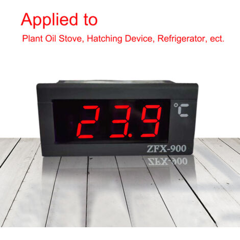 Compteur de Température intégré ZFX-900, Haute Précision et Large Plage de Mesure pour Réfrigérateur, Congélateur, Placard Froid 220V