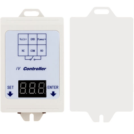 Compteur de tension numérique à affichage LED 12V 24V DC, contrôle de Test, relais, minuterie, Module de commutation de temporisation avec étui