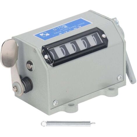 Compteur de Traction 5 Chiffres Réinitialisable Mécanique Comptage Manuel Machine Outil Précise 220 Volts