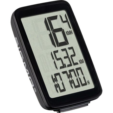 Compteur de vélo Sigma BC PURE 1 BLACK transmission par câble W628941