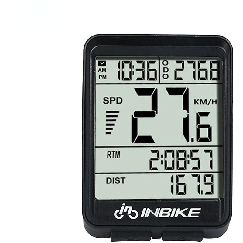 Compteur de vitesse de vélo Compteur kilométrique numérique étanche sans fil
