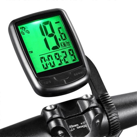 Compteur de vitesse de vélo filaire rétroéclairé étanche avec écran LCD ---