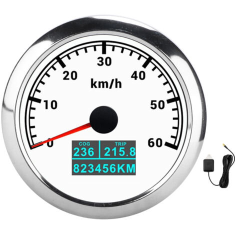 Compteur de vitesse GPS 3 en 1, 60 km/h, jauge de vitesse COG, kilométrage Total pour bateau, voiture, camion