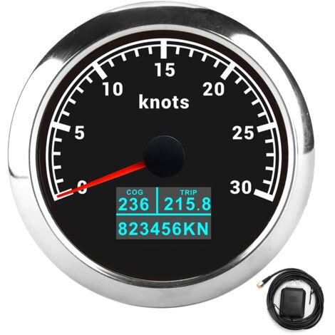 Compteur de vitesse GPS 3 en 1 pour voiture, avec écran OLED, multifonctionnel, pour Automobiles, bateaux, plaque de cadran noire