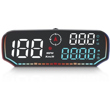 Compteur de vitesse GPS numérique G14, nouvel affichage tête haute universel HUD, USB Plug and Play, affichage tête haute universel pour tous les véhicules