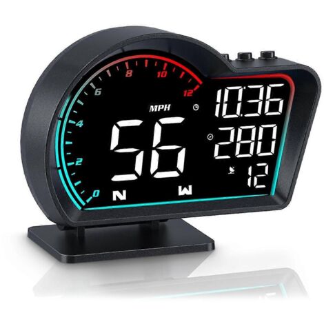 Compteur de vitesse GPS numérique universel avec affichage tête haute pour voiture ---