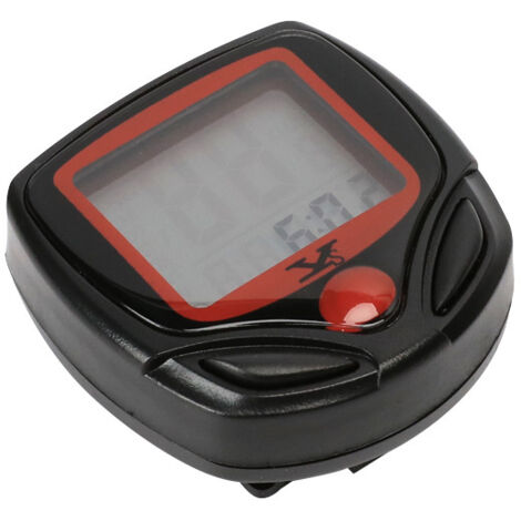 Compteur de vitesse multifonctionnel ordinateur de vélo compteur kilométrique 1pc noir rouge anglais 464519mm