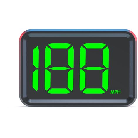 Compteur de vitesse numérique à affichage tête haute, GPS MPH pour voitures et camions, Plug and Play, grand écran haute définition