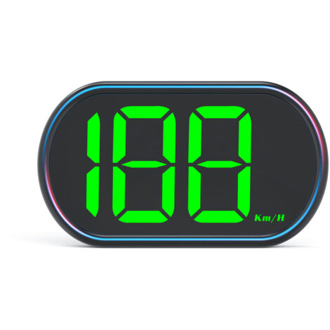 Compteur de vitesse numérique avec affichage tête haute, GPS, km/h, pour voitures et camions, installation facile, grand écran haute définition