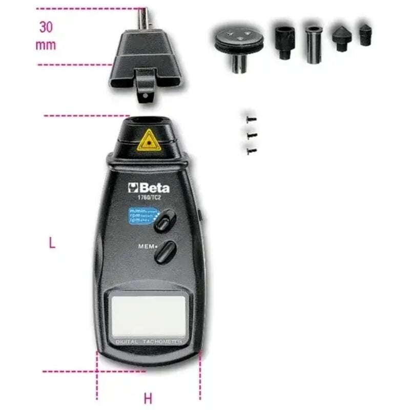 Compteur de vitesse numérique Beta 1760/TC2