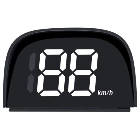 Compteur de vitesse numérique HUD universel, adapté aux voitures, motos et vélos, écran de 2 pouces, blanc.