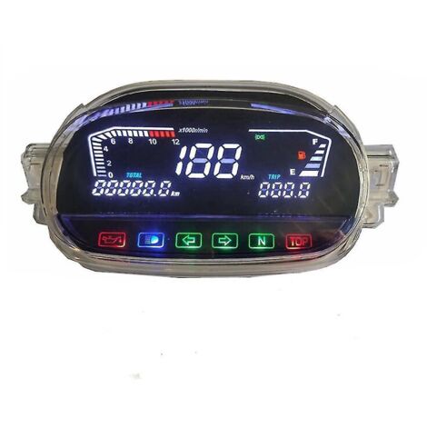 Compteur de vitesse numérique LED pour moto Y1255zr Y125z, odomètre et tachymètre LED -