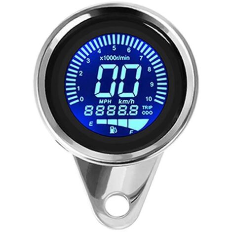 Compteur de vitesse numérique pour moto, odomètre avec éclairage nocturne, A