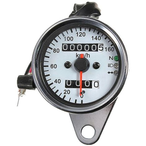 Compteur de vitesse/odomètre LCD universel 12 V pour moto, double usage