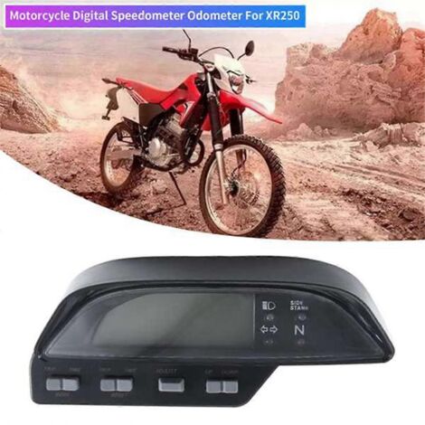 compteur de vitesse/odomètre numérique noir pour moto XR250