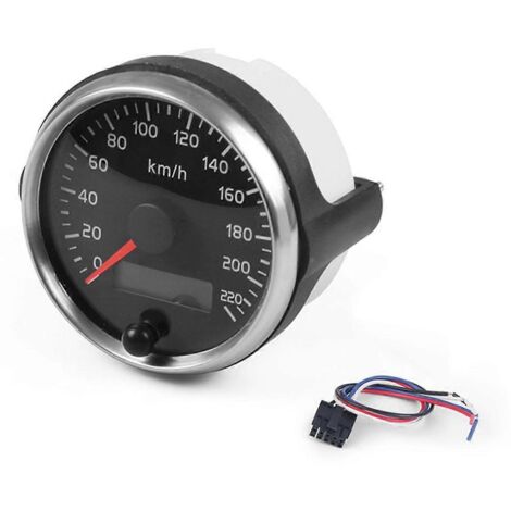 Compteur de vitesse universel pour voiture 85 mm, odomètre, 220 km/h