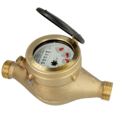 Compteur d'eau à jets multiples 10 m³/h – Filetage plomberie – Pour eau froide jusqu'à 30 °C – Installation facile dans conduites – Schlösser Armaturen